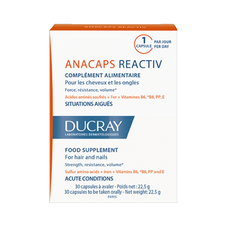 ANACAPS REACTIV DUCRAY 30 CAPSULAS