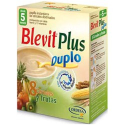 BLEVIT PLUS DUPLO 8 CEREALES Y FRUTAS  600 G