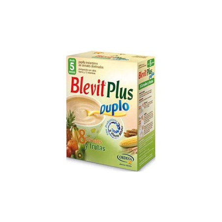 BLEVIT PLUS DUPLO 8 CEREALES Y FRUTAS 600 G BLEVIT PLUS DUPLO 8 CEREALES Y FRUTAS 600 G
