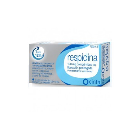 RESPIDINA 120 MG COMPRIMIDOS DE LIBERACION PROLONGADA RESPIDINA 120 MG COMPRIMIDOS DE LIBERACION PROLONGADA