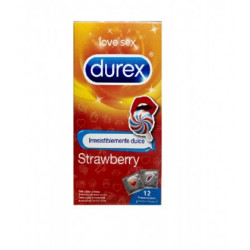 DUREX STRAWBERRY - PRESERVATIVOS (12 U)