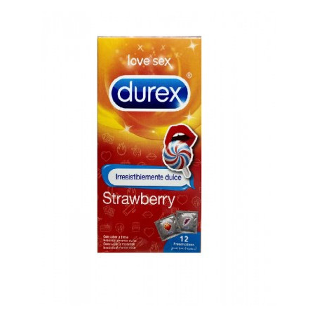 DUREX STRAWBERRY - PRESERVATIVOS (12 U) DUREX STRAWBERRY - PRESERVATIVOS (12 U)