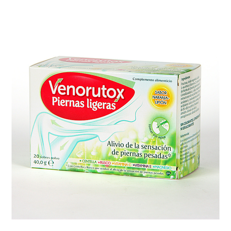 VENORUTOX PIERNAS LIGERAS 20 SOBRES