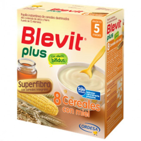 BLEVIT PLUS SUPERFIBRA 8 CEREALES Y MIEL  600 G