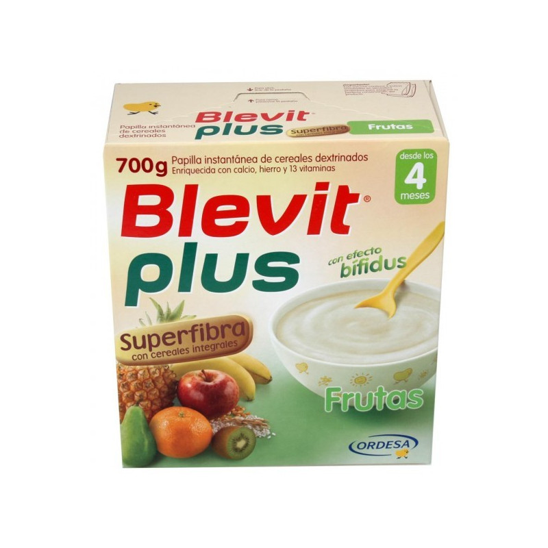 Blevit Plus Superfibra Frutas Sin Gluten 600g Efecto Bífidus