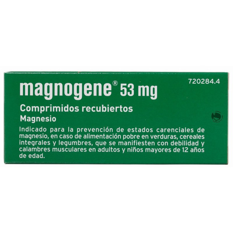 MAGNOGENE 53 mg COMPRIMIDOS RECUBIERTOS