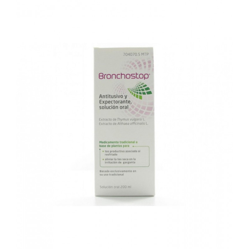 BRONCHOSTOP ANTITUSIVO Y EXPECTORANTE SOLUCION ORAL 200 ML