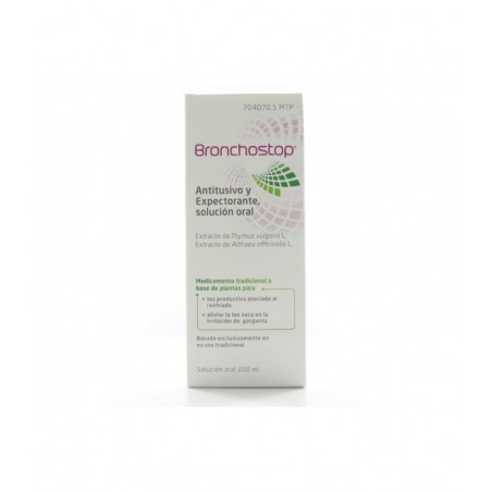 BRONCHOSTOP ANTITUSIVO Y EXPECTORANTE SOLUCION ORAL 200 ML