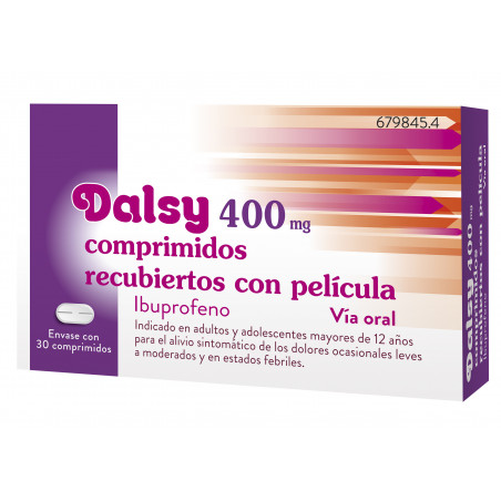 DALSY 400 mg COMPRIMIDOS RECUBIERTOS CON PELICULA