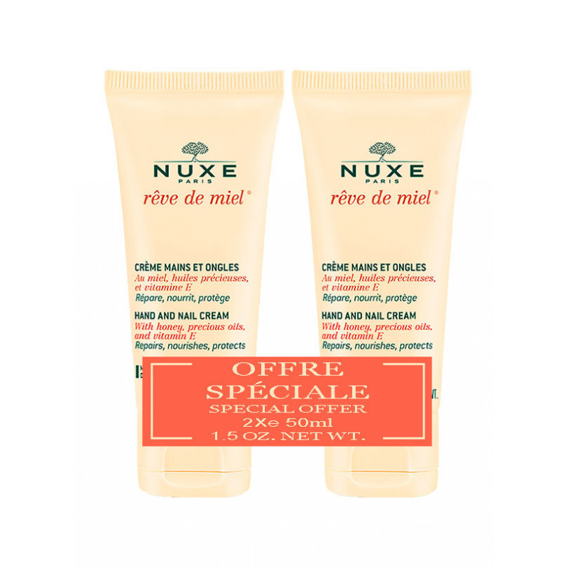 NUXE REVE DE MIEL DUPLO CREMA DE MANOS Y UÑAS 50 ml