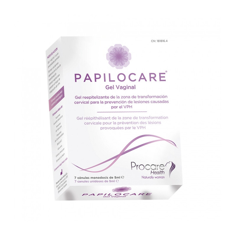 PAPILOCARE GEL VAGINAL  7 CANULAS 5 ML