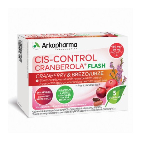 CRANBEROLA CISCONTROL FLASH ARANDANO AMER  20 CAPS