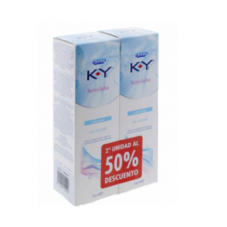 K-Y SENSILUBE GEL INTIMO LUBRICANTE HIDROSOLUBLE 75 ML 2 UNIDADES