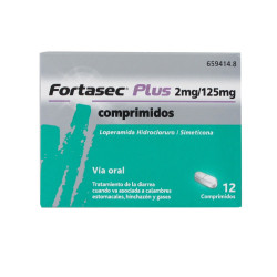 FORTASEC PLUS 2/125 MG 12 COMPRIMIDOS