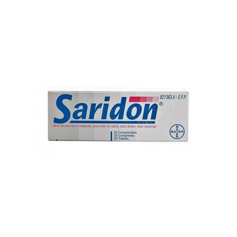 SARIDON BAYER 250 mg/150 mg/50 mg COMPRIMIDOS