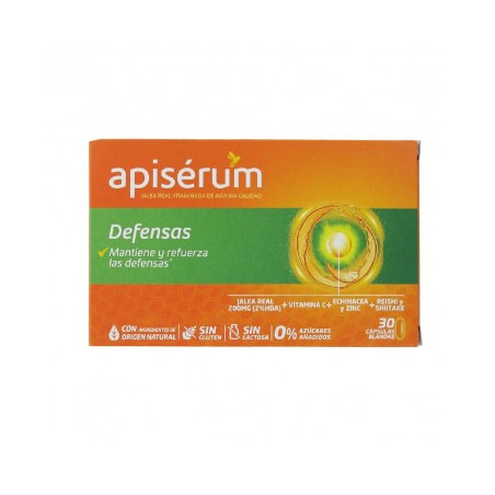 APISÉRUM JALEA REAL DEFENSAS 30 CÁPSULAS BLANDAS APISÉRUM JALEA REAL DEFENSAS 30 CÁPSULAS BLANDAS