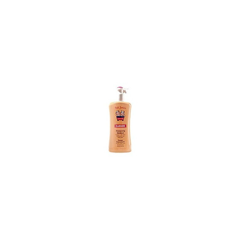 Klorane Junior Shampoo Sanft Entwirren – 500 Ml, Mit Pfirsichduft, Hypoallergen, Für Kinderhaar