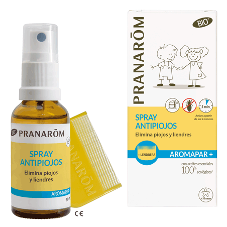 PRANAROM AROMAPAR SPRAY ANTIPIOJOS BIO + LENDRERA PRANAROM AROMAPAR SPRAY ANTIPIOJOS BIO + LENDRERA