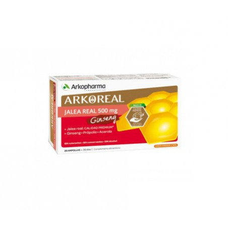 ARKOREAL JALEA REAL GINSENG 20 AMPOLLAS ARKOREAL JALEA REAL GINSENG 20 AMPOLLAS