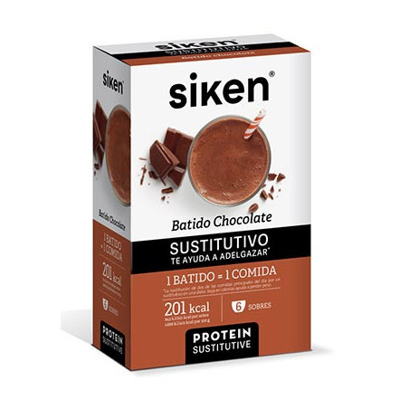SIKEN BATIDO PROTEIN SUSTITUTIVO CHOCOLATE 6 SOBRES
