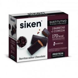 SIKEN PROTEIN SUSTITUTIVO BARRITA CHOCOLATE 8 UNIDADES