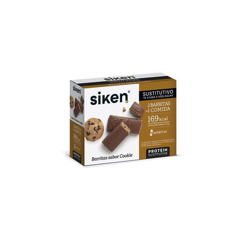 SIKEN PROTEIN SUSTITUTIVO BARRITA COOKIE 8 UNIDADES