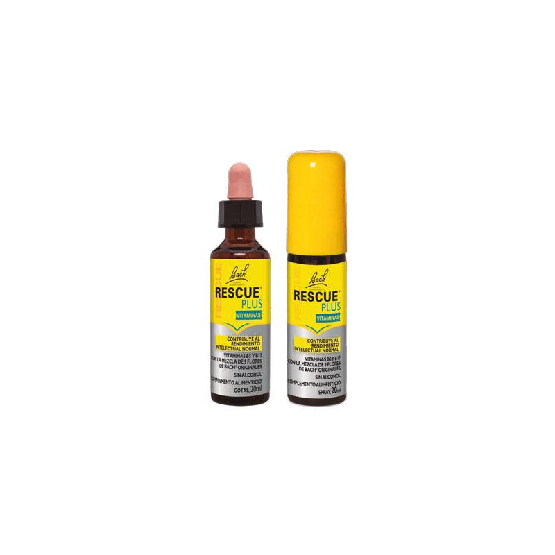 RESCUE PLUS VITAMINAS SABOR LIMÓN Y FLORES SAUCO GOTAS 20ML