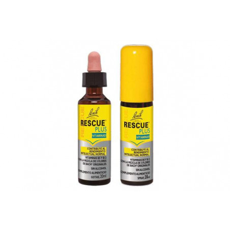 RESCUE PLUS VITAMINAS SABOR LIMÓN Y FLORES SAUCO GOTAS 20ML