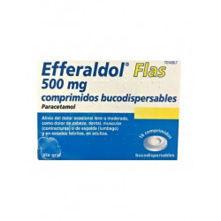 EFFERALDOL FLAS 500 mg COMPRIMIDOS BUCODISPERSABLES