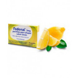 FODONAL 3 MG PASTILLAS PARA CHUPAR SABOR LIMÓN