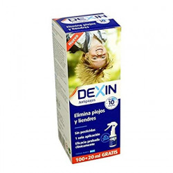 DEXIN ELIMINA PIOJOS Y LIENDRES SPRAY + LENDRERA