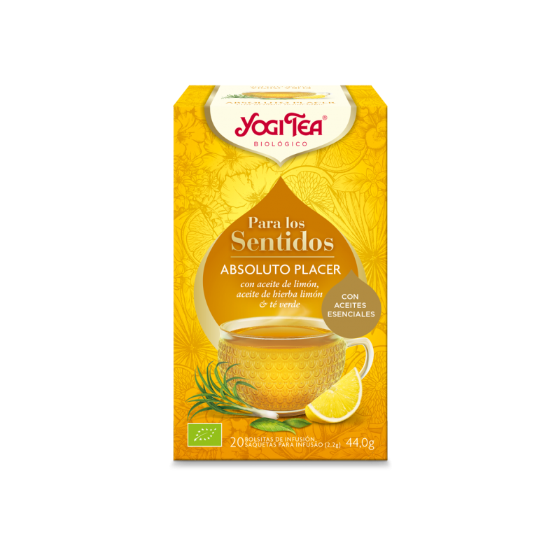 YOGITEA INFUSIÓN ABSOLUTO PLACER ACEITES ESENCIALES 20 BOLSITAS