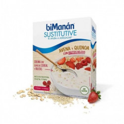 BIMANAN SUSTITUTIVE CREMA AVENA Y QUINO CON FRUTOS ROJOS 5 SOBRES