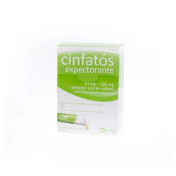 CINFATOS EXPECTORANTE 10 MG + 100 MG SOLUCIÓN ORAL 18 SOBRES