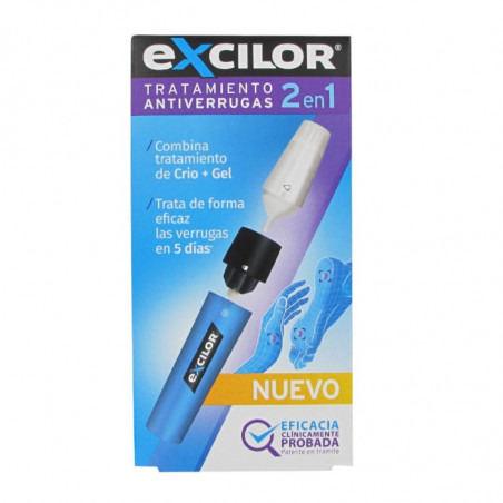 EXCILOR ANTIVERRUGAS 2 EN 1 CRIO + GEL EXCILOR ANTIVERRUGAS 2 EN 1 CRIO + GEL