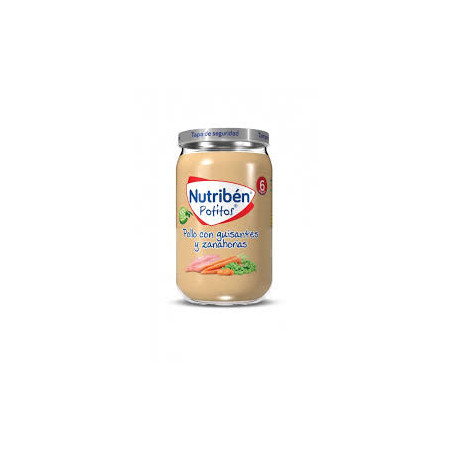 NUTRIBEN POLLO CON GUISANTES Y ZANAHORIAS 235G