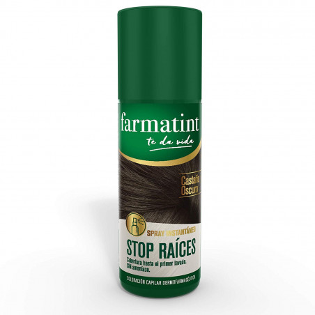 FARMATINT SPRAY INSTANTÁNEO STOP RAÍCES CASTAÑO OSCURO 75ML