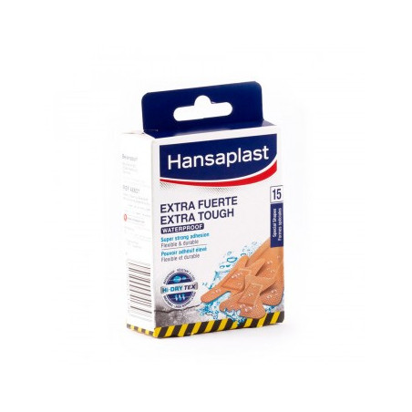 TIRITAS HANSAPLAST EXTRA FUERTE MEDIDAS ESPECIALES 15 UNIDADES TIRITAS HANSAPLAST EXTRA FUERTE MEDIDAS ESPECIALES 15 UNIDADES