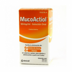 MUCOACTIOL MOCOS Y FLEMAS 50 MG/ML SOLUCIÓN ORAL