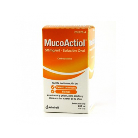 MUCOACTIOL MOCOS Y FLEMAS 50 MG/ML SOLUCIÓN ORAL