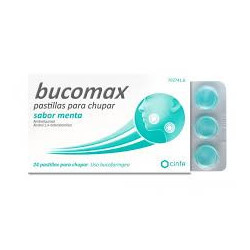 BUCOMAX PASTILLAS PARA CHUPAR SABOR MENTA