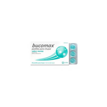 BUCOMAX PASTILLAS PARA CHUPAR SABOR MENTA BUCOMAX PASTILLAS PARA CHUPAR SABOR MENTA