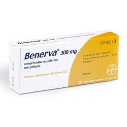 BENERVA 300 mg COMPRIMIDOS RECUBIERTOS CON PELICULA