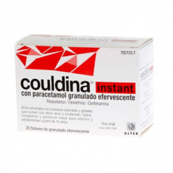 COULDINA INSTANT CON PARACETAMOL GRANULADO EFERVESCENTE