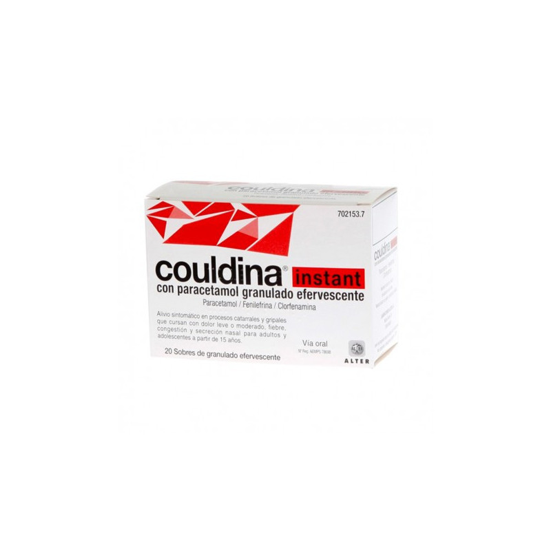 COULDINA INSTANT CON PARACETAMOL GRANULADO EFERVESCENTE