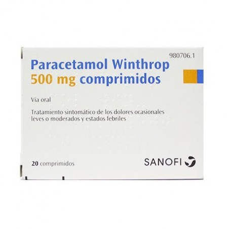 PARACETAMOL WINTHROP 500 mg COMPRIMIDOS PARACETAMOL WINTHROP 500 mg COMPRIMIDOS