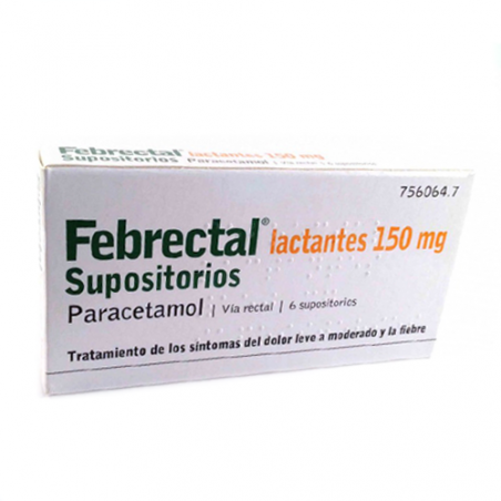 FEBRECTAL LACTANTES 150 mg SUPOSITORIOS