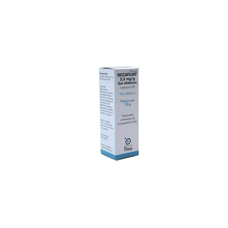 SICCAFLUID 2,5 mg/g GEL OFTALMICO