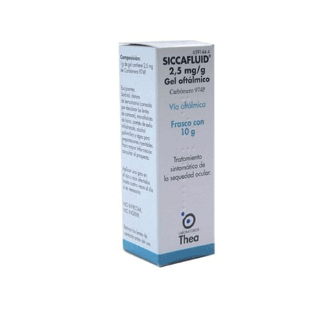 SICCAFLUID 2,5 mg/g GEL OFTALMICO