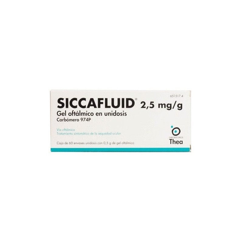 SICCAFLUID 2,5 mg/g GEL OFTALMICO EN UNIDOSIS